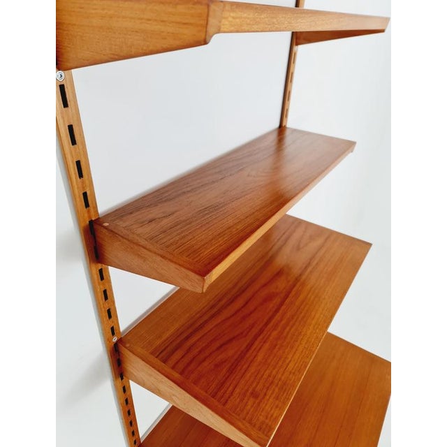 Danish Modern Modular Teak Shelving System by Kai Kristansen for Fh Möbel, Denmark, 1960s For Sale - Image 9 of 11