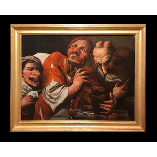 Pietro Della Vecchia, The Alchemists, Oil on Canvas, 17th Century, Framed For Sale - Image 14 of 14
