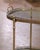 Mid-Century French Gilt Brass Oval Two-Tier Service Trolley Bar Cart on Castors For Sale In Dallas - Image 6 of 9
