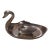Vintage Hollywood Regency Swan With Detach Swan Ornament For Sale
