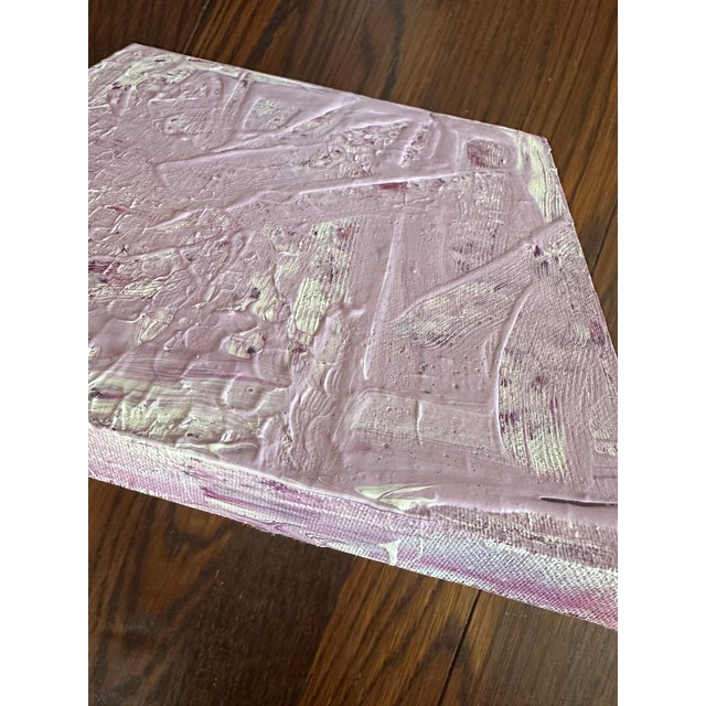 Erin Simon Original “Textures” in White / Magenta For Sale - Image 4 of 8