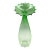 1970s La Murrina Signed Murano Hand-Blown Green Art Glass Vase For Sale