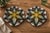 Green Mid-Century Modern South African Hand-Painted Ceramic Starburst Plates - a Pair For Sale - Image 8 of 11