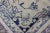 Floral Vintage Oushak in Blue and Cream With All-Over Design 8'0 X 10'7 For Sale - Image 11 of 13