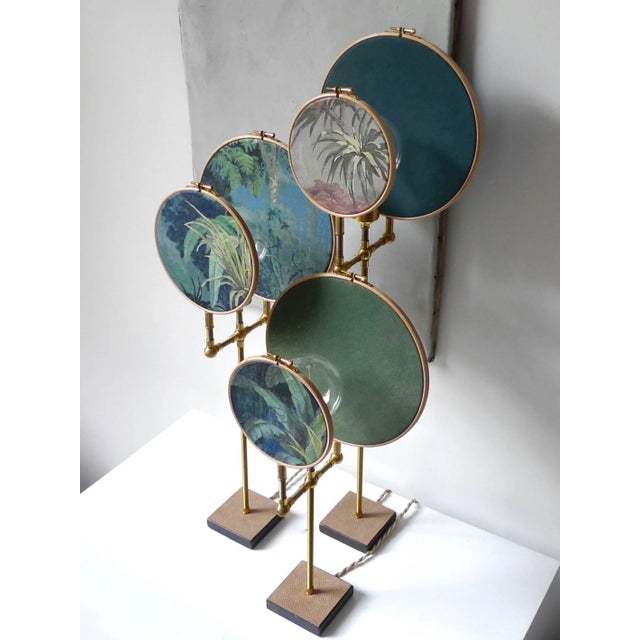 Not Yet Made - Made To Order Circle Blue Grey Table Lamp by Sander Bottinga For Sale - Image 5 of 10