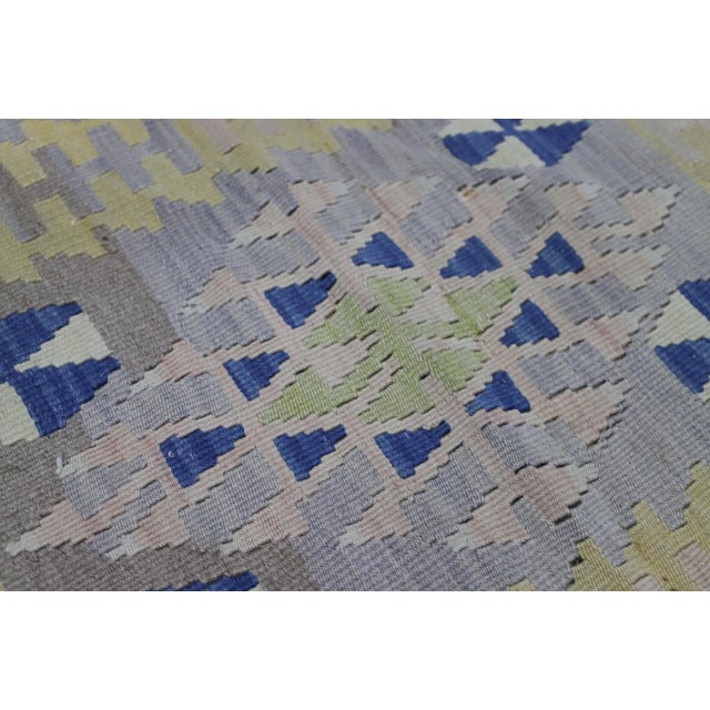 1980s Vintage Geometric Anatolian Kilim For Sale - Image 4 of 9
