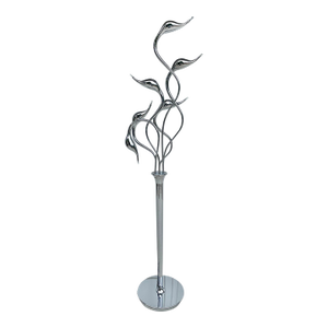 Postmodern Modern Chrome Figurative Swan Floor Lamp