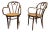 Antique Bentwood and Cane Armchairs For Sale