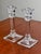 Late 20th Century Vintage Pair Tiffany & Co Clear Crystal Candlesticks For Sale - Image 5 of 11