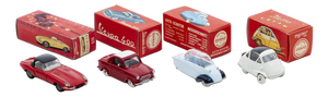 Vintage European Miniature Cars, Set of 4