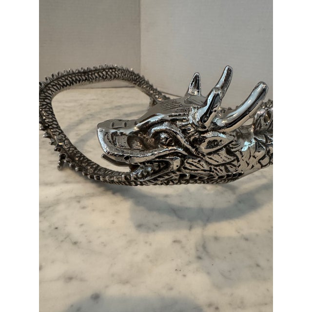 Serving Bowl With Dragon Decoration For Sale - Image 4 of 9