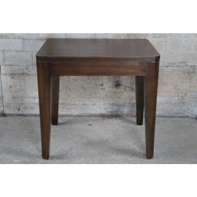 Heritage Modern Walnut Finish Nightstand For Sale - Image 6 of 12