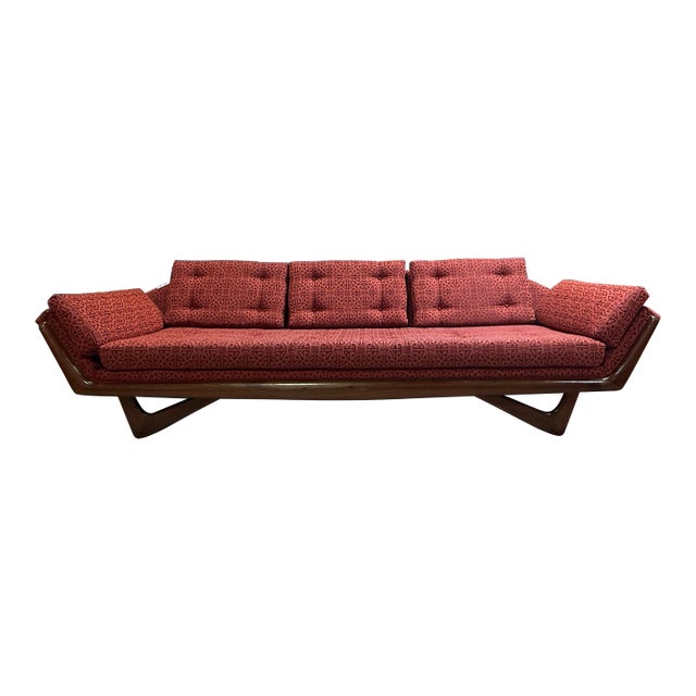 1960s Mid Century Gondola Sofa Attributed to Adrian Pearsall For Sale