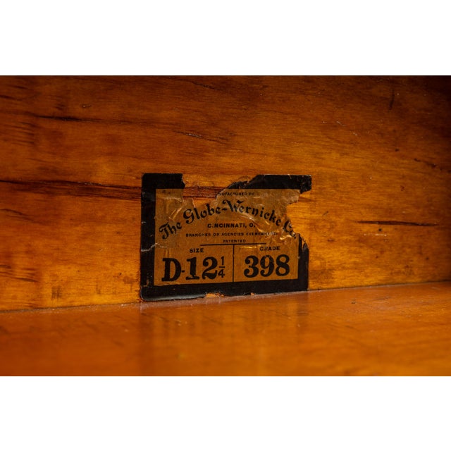 Early 20th Century Imitation Mahogany Two-Section Barrister Case by Globe-Wernicke For Sale - Image 12 of 13