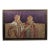 Oversized Vintage Andean Musicians Banana Leaf Mosaic Folk Art – Purple, Red & Cream For Sale