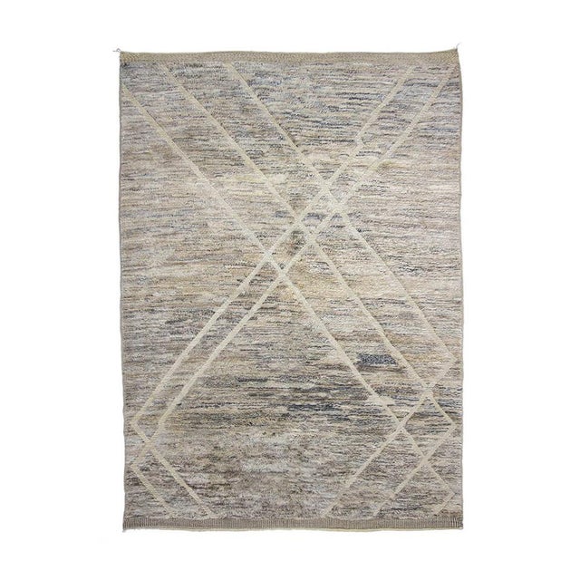 Hand-Knotted Wool Rug by Azele Studio For Sale - Image 13 of 13