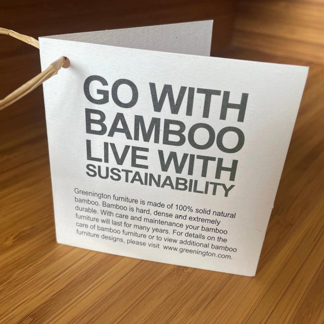 Contemporary Pre-Owned Greenington Magnolia Sable Sustainable Bamboo Dressers For Sale - Image 3 of 11