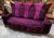 Hollywood Regency Lucky Sofa in Purple Velvet from Bretz For Sale - Image 3 of 7