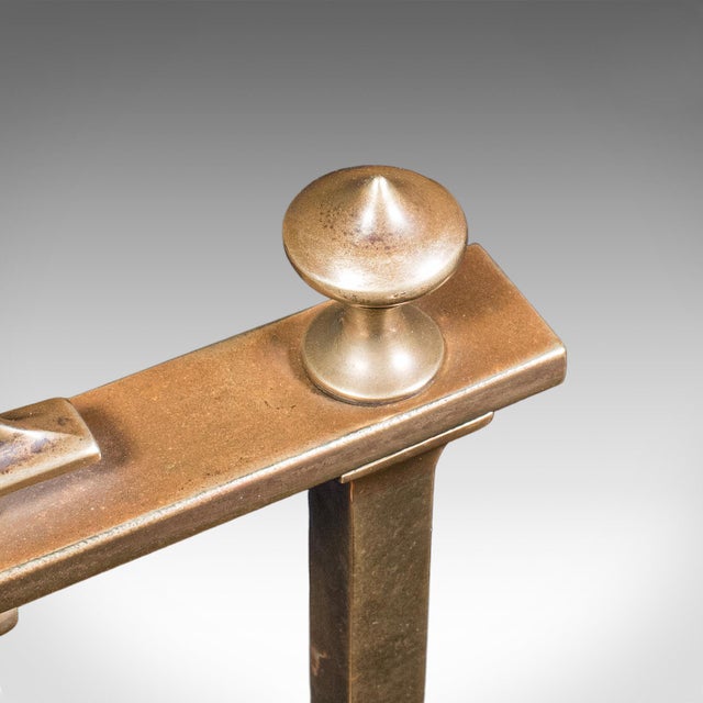 Wood Antique Veranda Supper Bell, Brass, Oak, Afternoon Tea Gong, Edwardian, c.1910 For Sale - Image 7 of 12