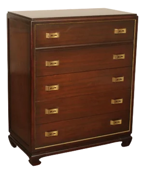 Rway Asian Inspired Mahogany Chest of Drawers
