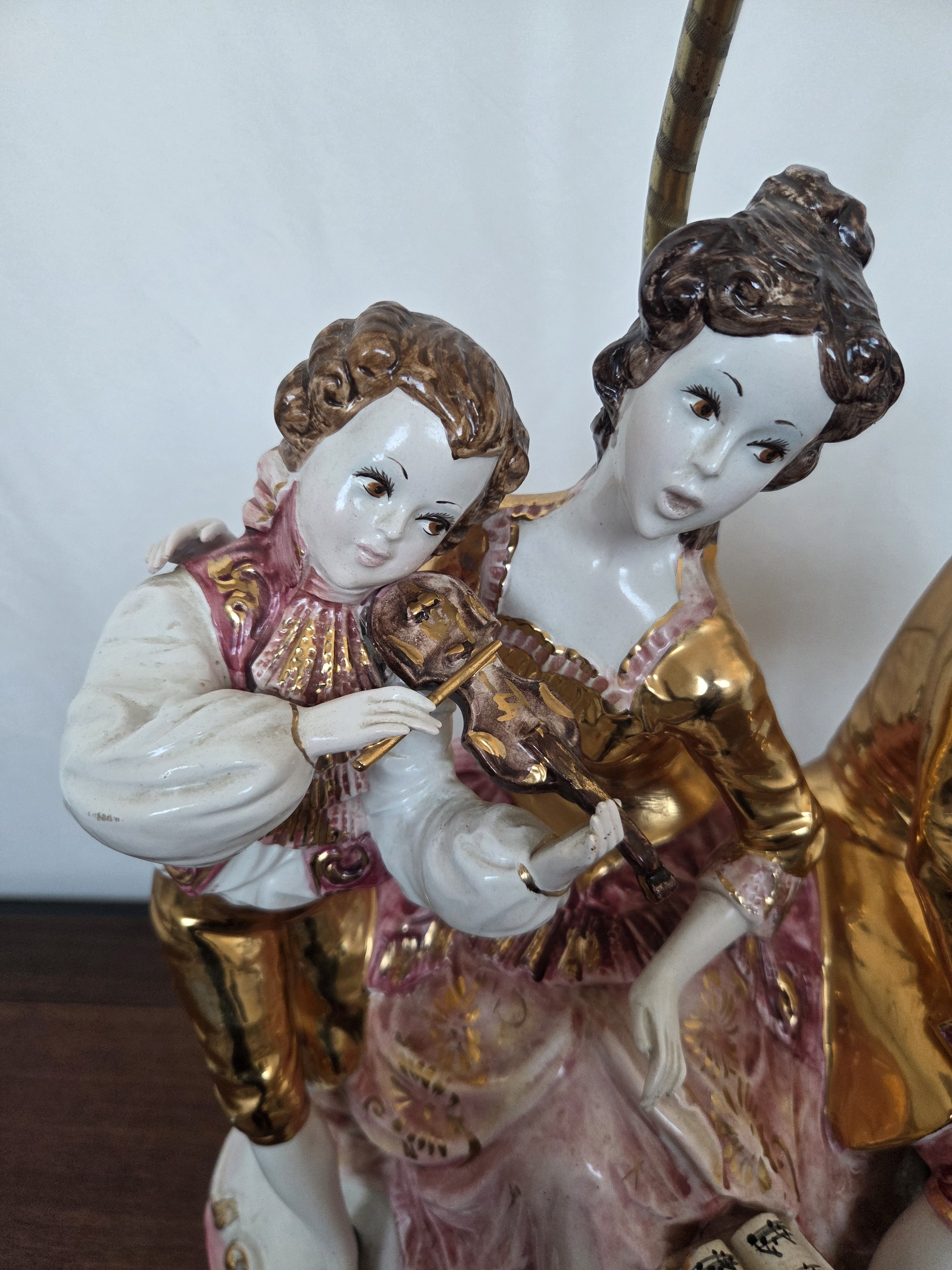 まりあ様Emma & Frederik 陶器フィギュリン　セット　2003年 1950s Italian Azzolin Brothers Rococo Revival Porcelain Figural