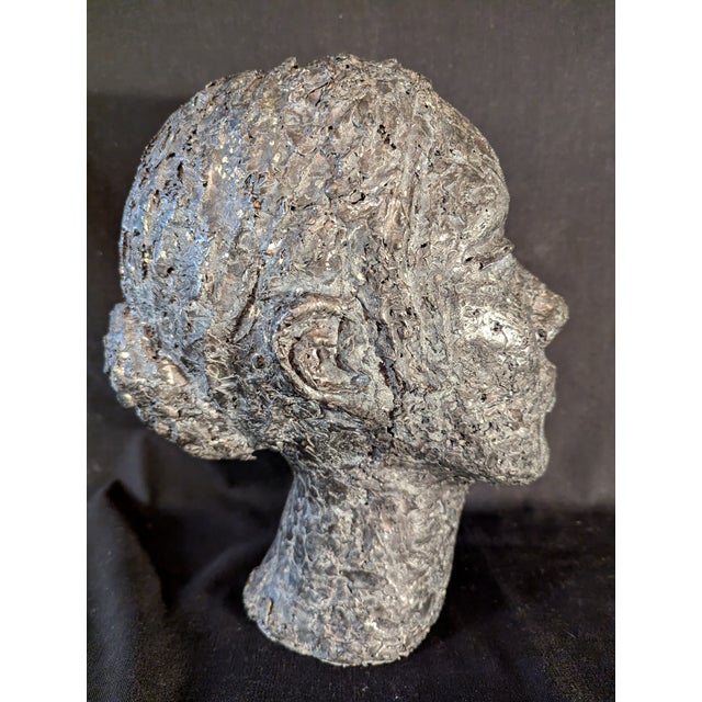 Mid 20th Century Head of an African Woman, Attributed to Moses Kottler For Sale - Image 5 of 6