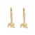 Metal Dainty Gold Lucky Elephant Earrings, A Pair For Sale - Image 7 of 7