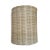 Modern raw woven wicker sconce cover. Beautiful warm glow with clean lines. Can be used to hang over an existing wall...