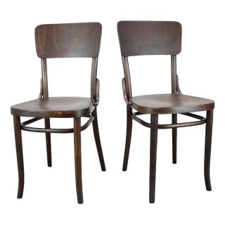 Bentwood Chairs from Thonet, Former Czechoslovakia, 1920s, Set of 2 For Sale