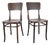 Bentwood Chairs from Thonet, Former Czechoslovakia, 1920s, Set of 2 For Sale