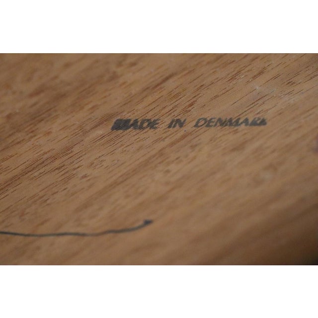 Vintage Danish Teak and Black Lacquered Metal Table, 1950s For Sale - Image 17 of 18