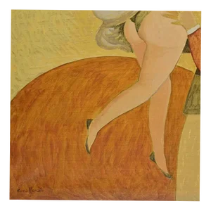 Alberto Gallerati, Those Without a Tie, Oil on Canvas, 1970s