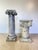 Pair of Rustic Plaster Neoclassical Column Pedestals For Sale - Image 4 of 7