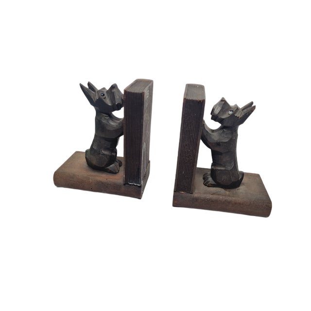 Vintage Figurative Wooden Bookends, 1950s, Set of 2, in Very Good conditions. Designed 1950 to 1959