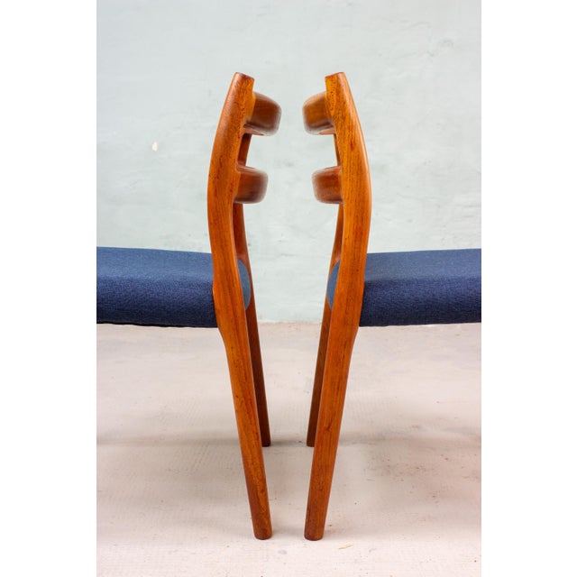 Mid-Century Modern Danish Model No. 84 Chairs in Teak by Niels Otto Möller, 1960s, Set of 2 For Sale - Image 3 of 18