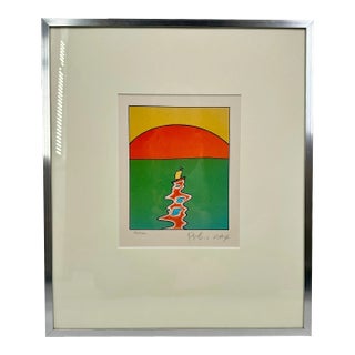 Peter Max "Sun Sailing" Serigraph Signed For Sale