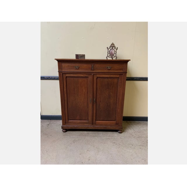 Brown Antique Chinese Cabinet, 1900 For Sale - Image 8 of 8