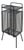 Vintage MCM Perforated Mesh Metal Atomic Magazine Holder Side Table Telephone Stand For Sale
