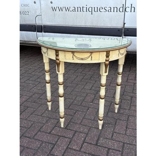 Glass Console Table with Removable Glass Top For Sale - Image 7 of 15