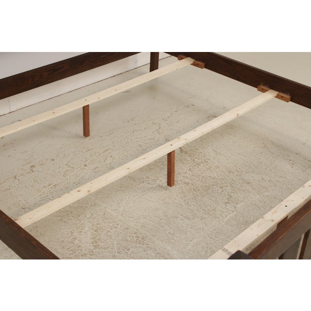 Wood Stickley King Size Mission Oak Arts & Crafts Bed For Sale - Image 7 of 15