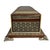 Mediterranean Vintage Large Wood Box Micro Mosaic Inlaid Marquetry With Blue Velvet 17 X 7 X 4.5 For Sale - Image 3 of 17