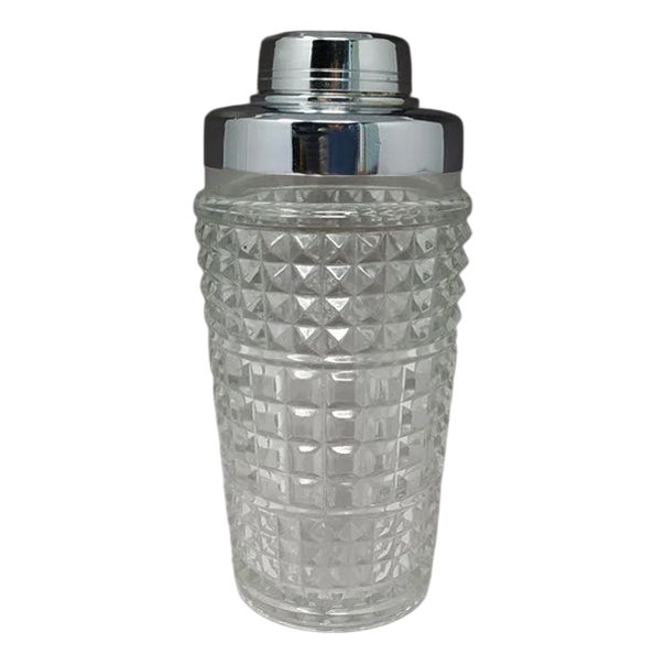 Cut Crystal Cocktail Shaker, Italy, 1960s For Sale