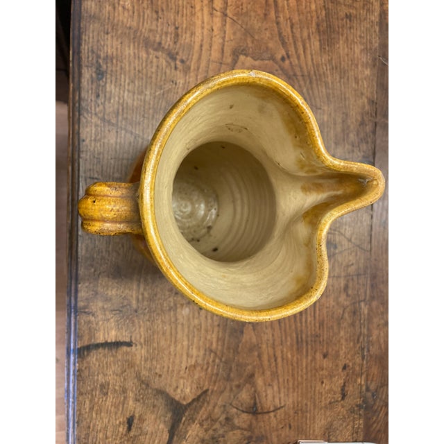 Mid 20th Century Handmade Vintage Pottery Jug or Pitcher For Sale - Image 5 of 7