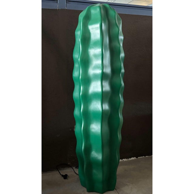 Cactus floor lamp from Flötotto, the largest version. The mode in green is quite rare. The stylized cactus shape gives a...