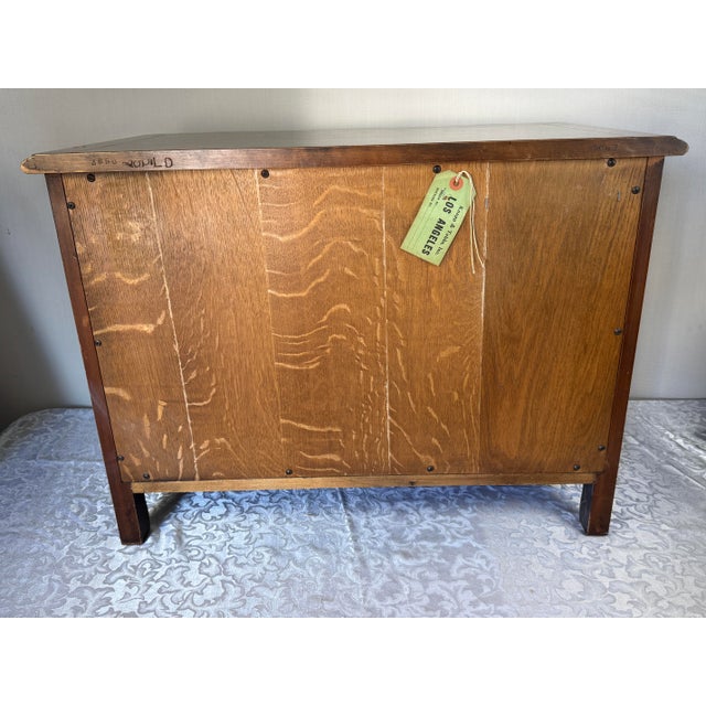 Chestnut 1980’s John Widdicomb French Provincial 3 Drawer Nightstand Dresser For Sale - Image 8 of 9