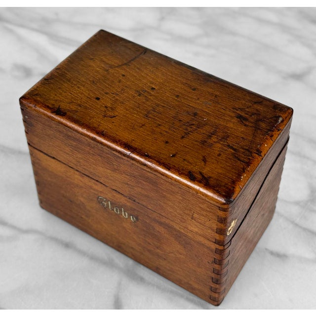 Antique Globe Wernicke Wooden Card Catalog File Storage Box Chairish