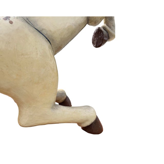 Mid-Century Modern Vintage Large Paper Mache Horse Mid-Century Modern Sergio Bustamante Style Sermel Tonala For Sale - Image 3 of 12