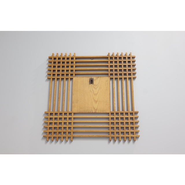 Mid-Century Modern Vintage Italian Wooden Mirror by Ettore Sottsass, 1960 For Sale - Image 3 of 12