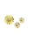 Metal Les Bernard Signed Earrings Floral Gold Tone Faux Pearl Clip On For Sale - Image 7 of 9