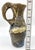 Brown Vintage Brutalist Studio Art Pottery Pitcher Vase, Signed MCM Handmade Ceramic Vessel For Sale - Image 8 of 9
